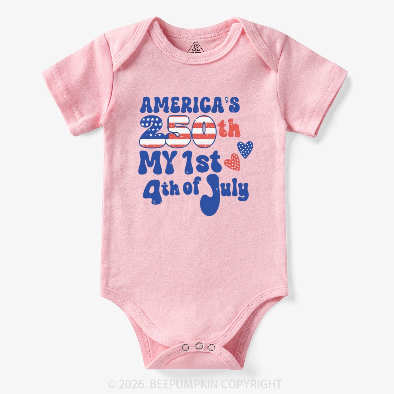 My First 4th of July America 250th Bodysuit