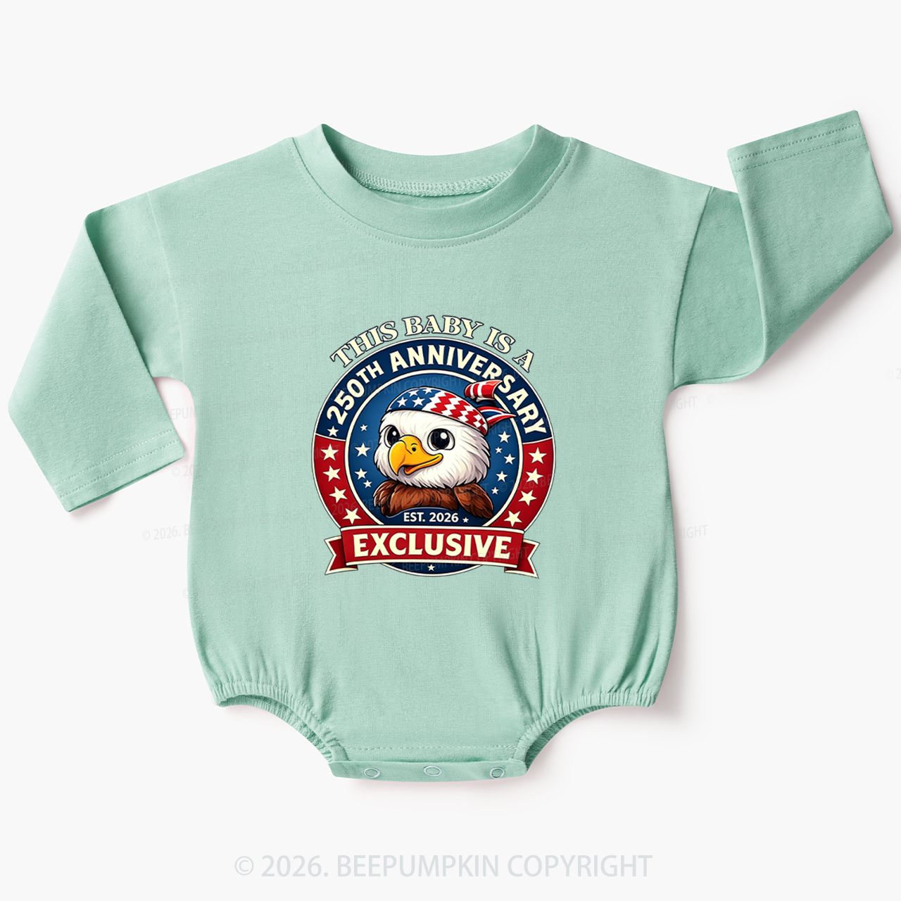 This Baby Is A 250th Anniversary Baby Bubble Romper