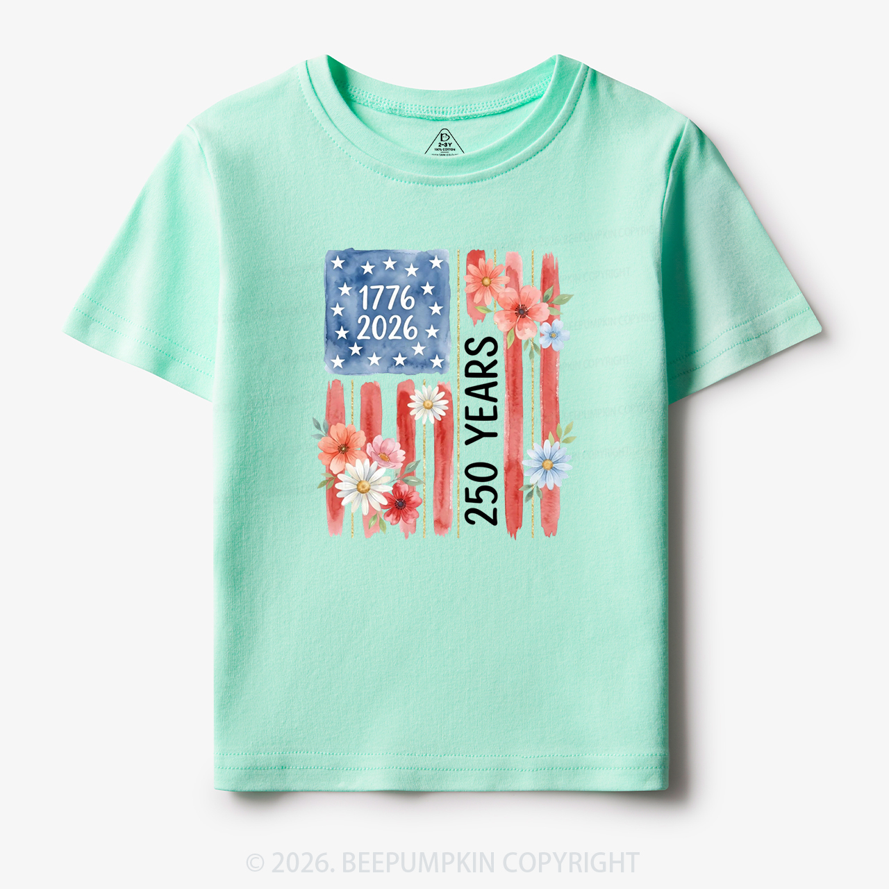 United States of America 250th Patriotic Flag Toddler&Kid's Tees