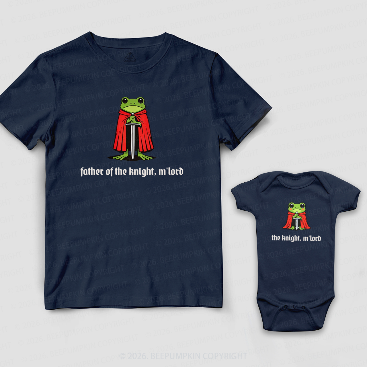 Father Of The Knight And The Knight Dad&Me Matching Shirts