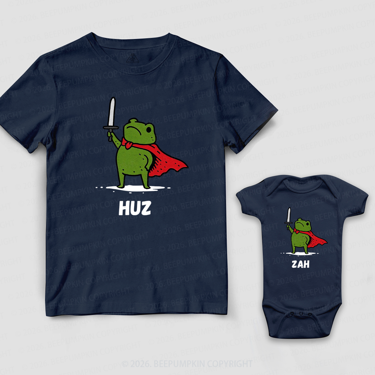 Funny Fantasy Frog Dad&Me Matching Shirts
