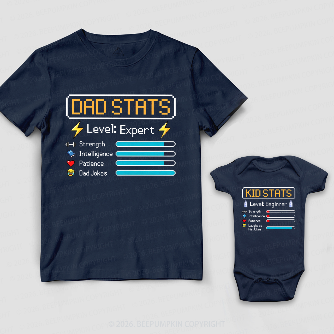 Old School Video Game Dad&Me Matching Shirts