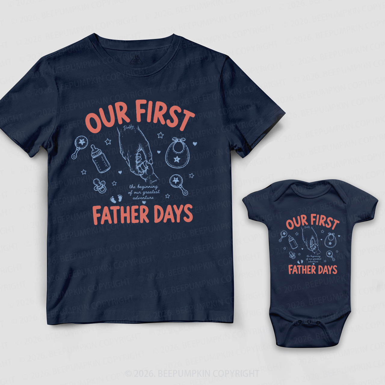 The Beginning of Our Greatest Adventure Dad&Me Matching Shirts