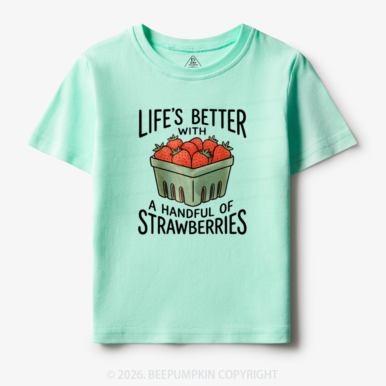 Life's Better With Strawberries Toddler&Kid's Tees