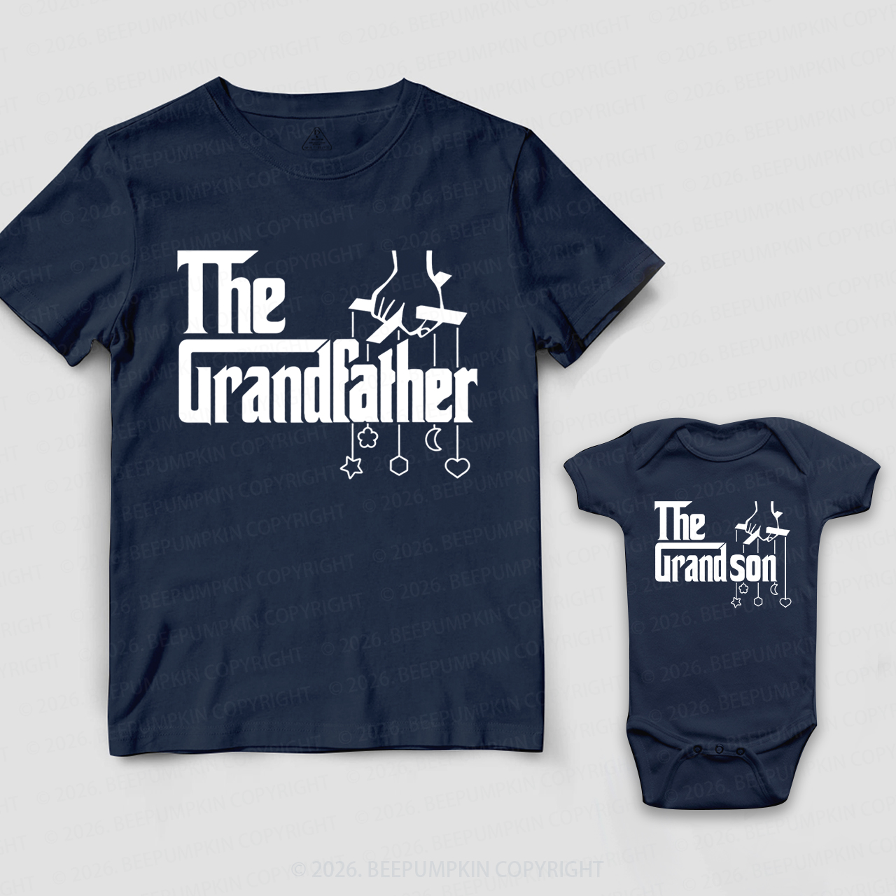 The Grandfather Grandson Granddaughter Grandpa&Me Matching Shirts