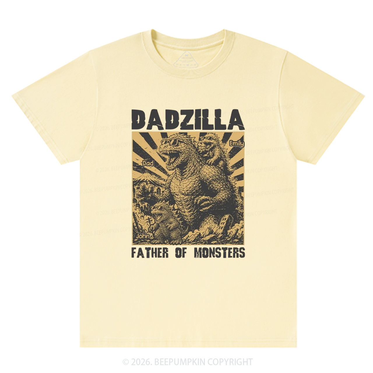 Personalized Dadzilla Father Of Monster T-Shirts