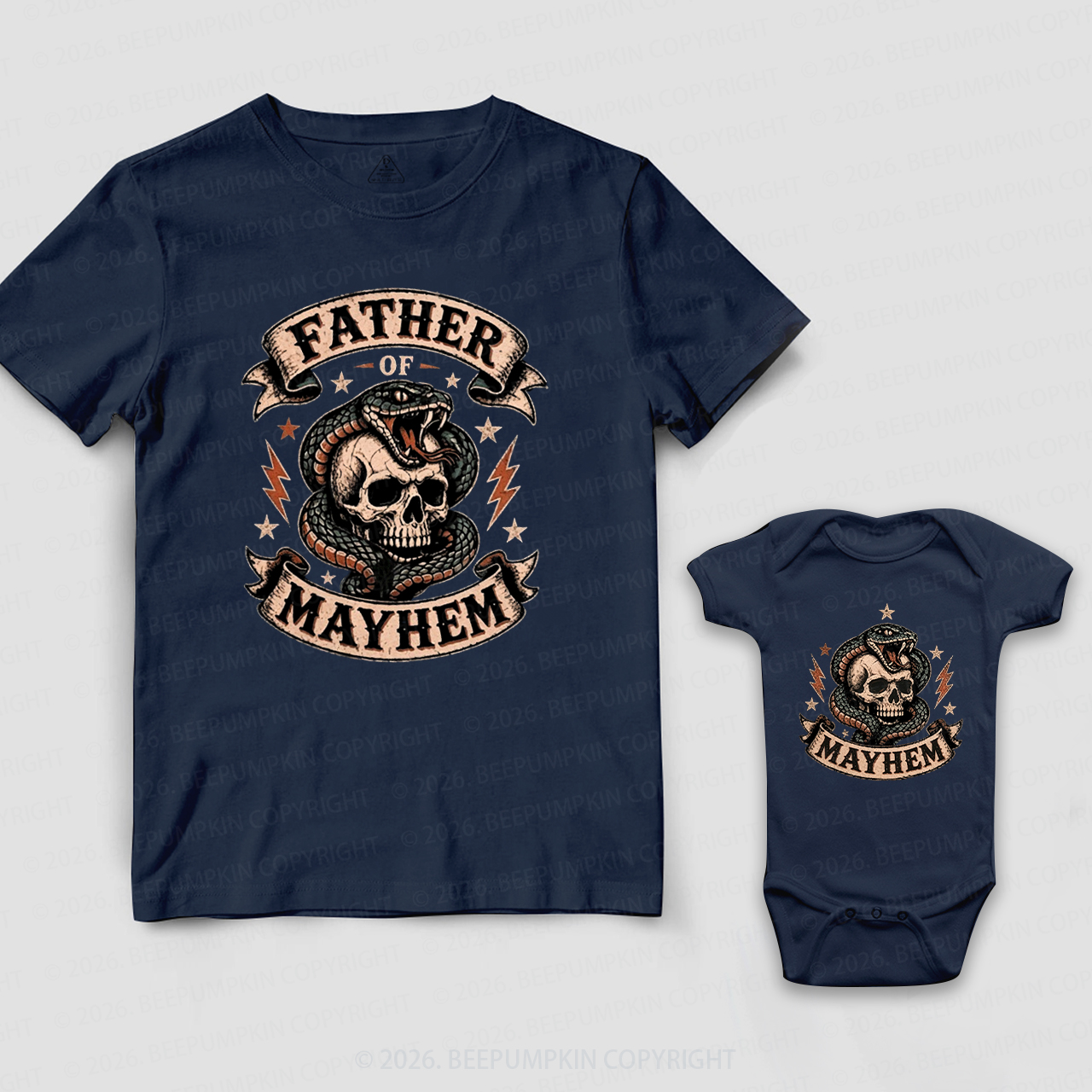 Father Of Mayhem Cool Dad&Me Matching Shirts