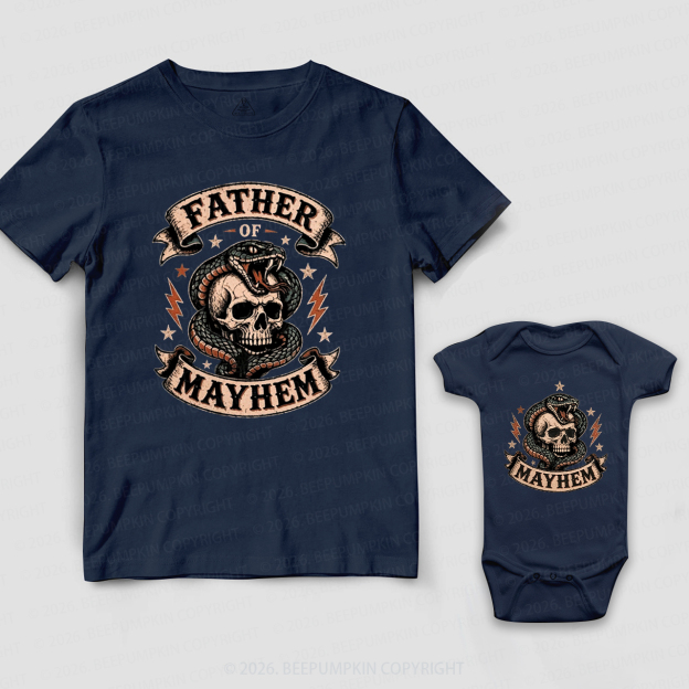 Father Of Mayhem Cool Dad&Me Matching Shirts