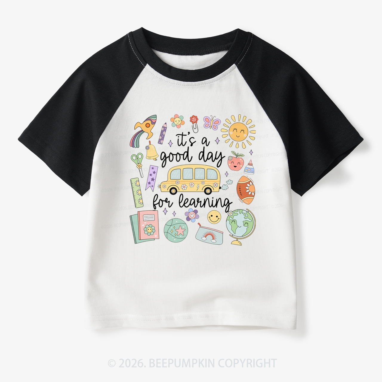 It's a Good Day for Learning Toddler&Kids Retro Raglan T-shirt