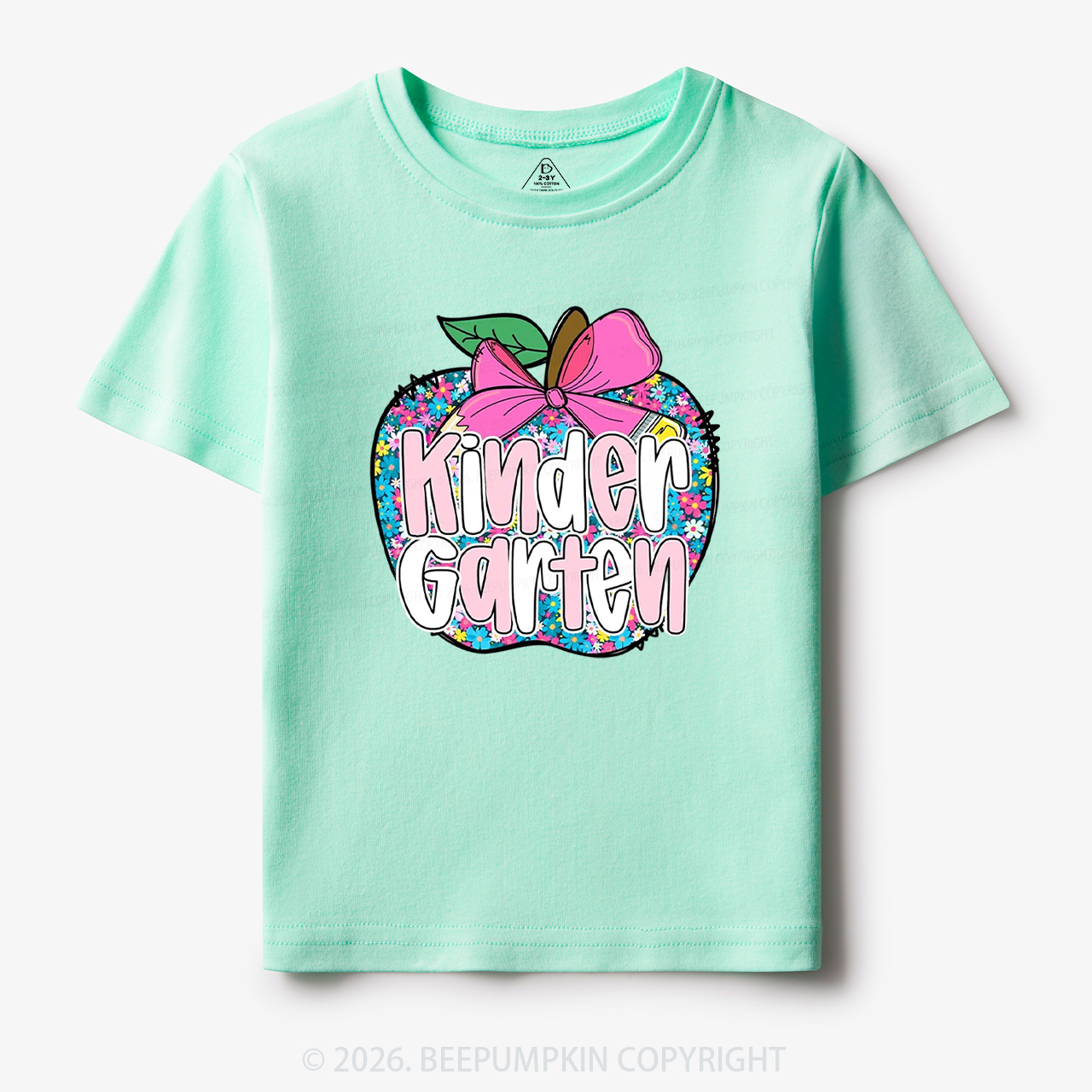 Preppy Back to School Coquette Retro Apple Toddler&Kid's Tees