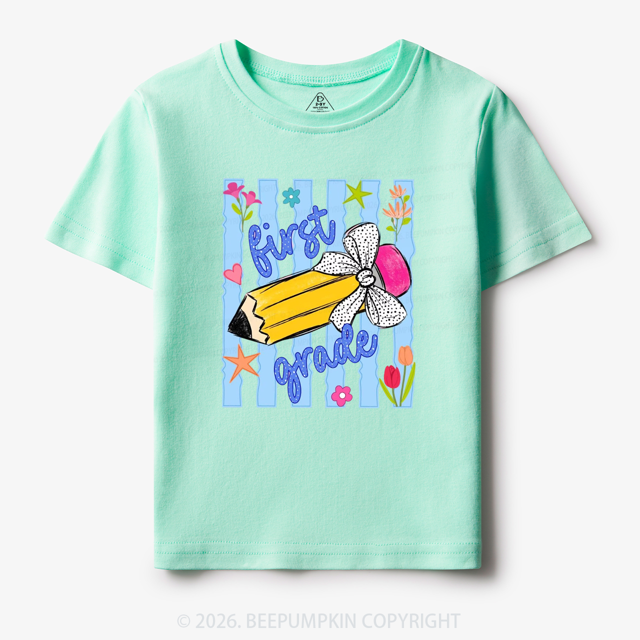 Striped Pencil Pre-K To Fifth Grade Toddler&Kid's Tees