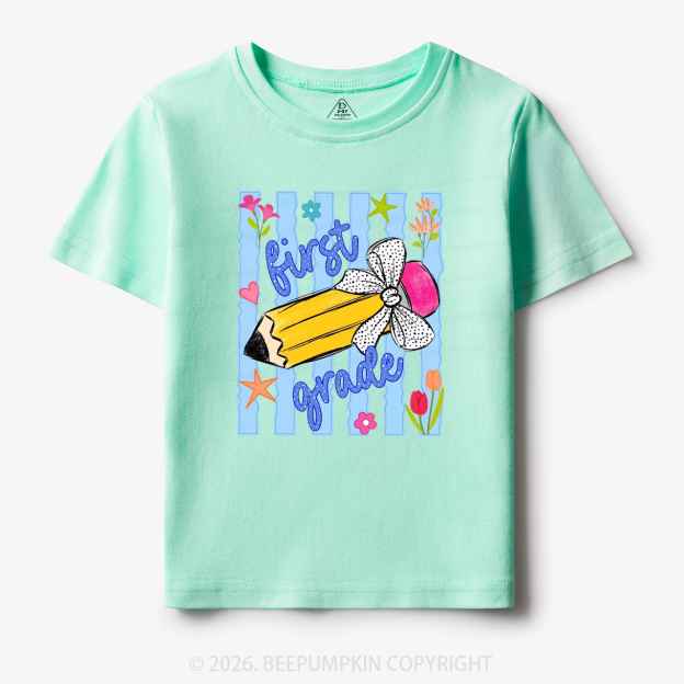 Striped Pencil Pre-K To Fifth Grade Toddler&Kid's Tees