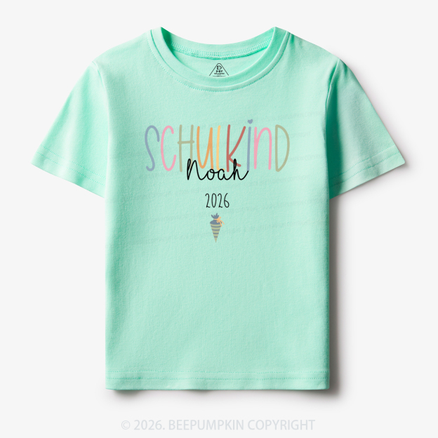 Personalized Pastel Schulkind Name Toddler&Kid's Tees