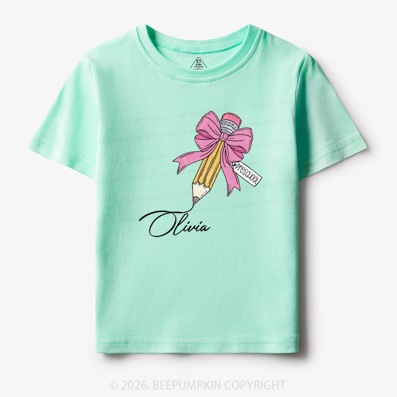 Personalized Preschool Back To School Toddler&Kid's Tees