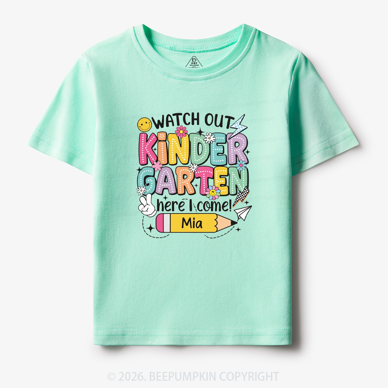 Personalized Watch Out Kindergarten Here I Come Toddler&Kid's Tees