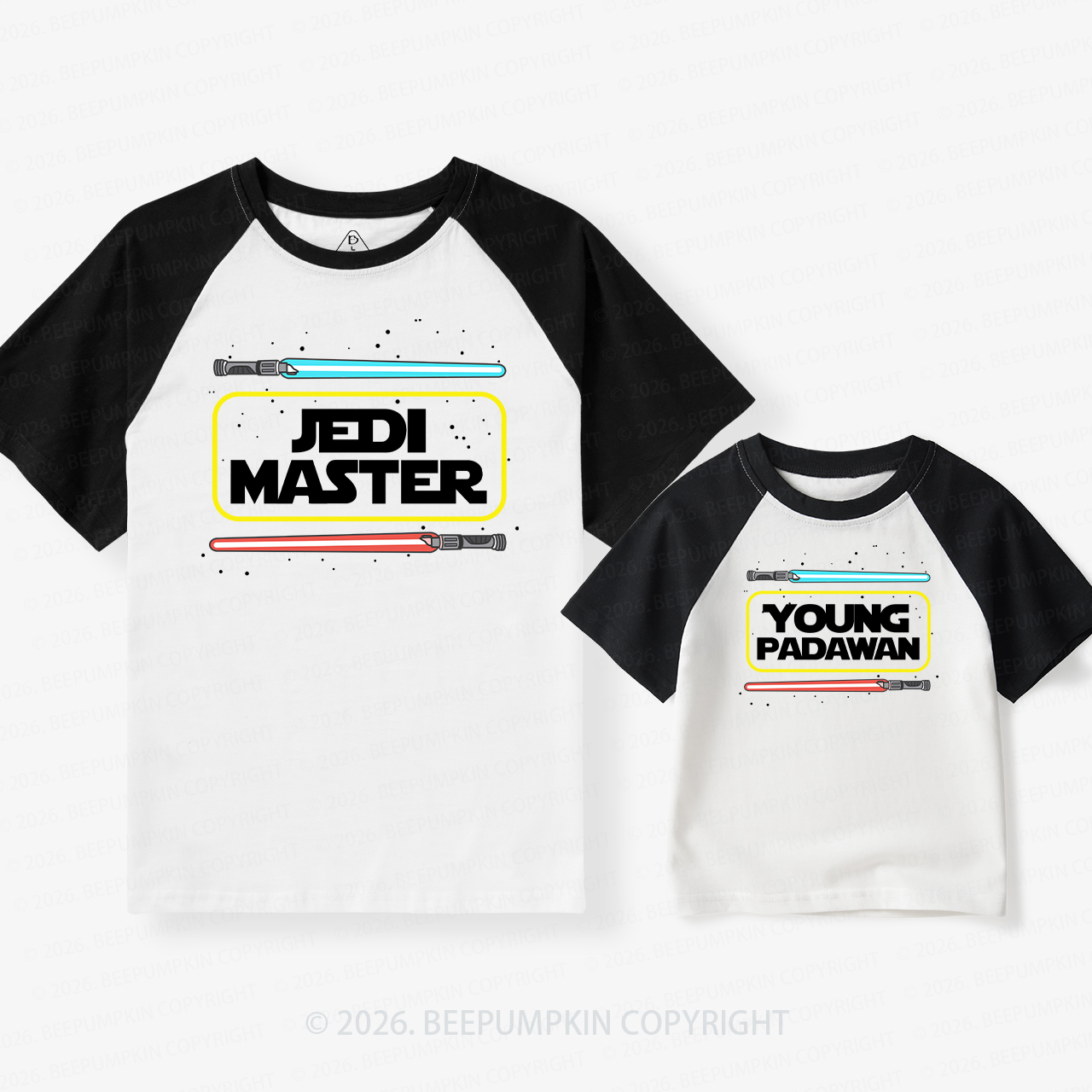 The Star Keeper Dad&Me Matching Retro Raglan T-shirt