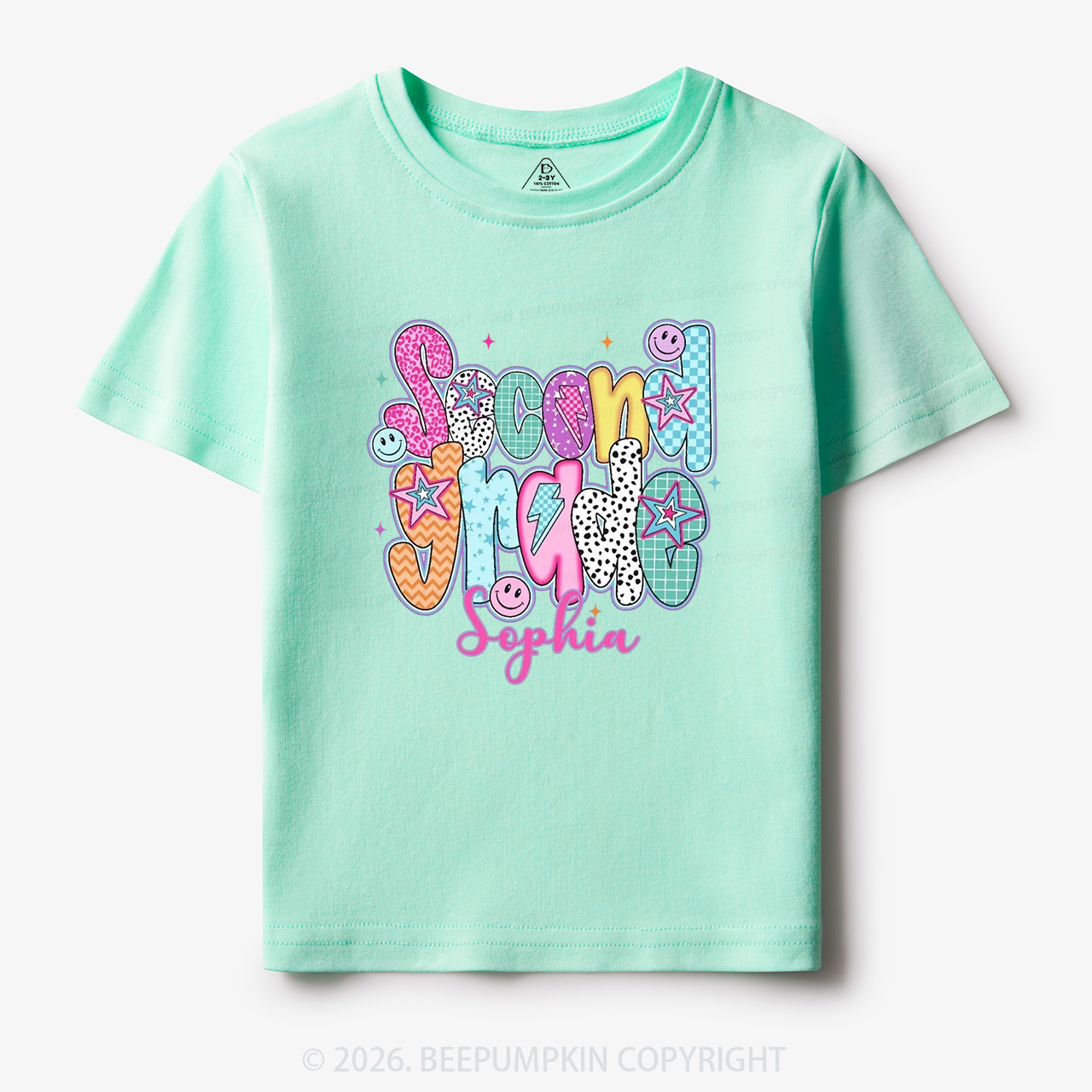 Personalized Retro Grade Back to School Toddler&Kid's Tees