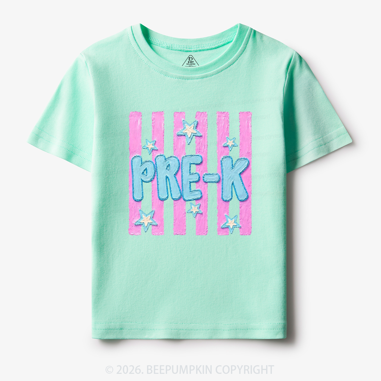 Retro Striped Pre-K Back To School Toddler&Kid's Tees