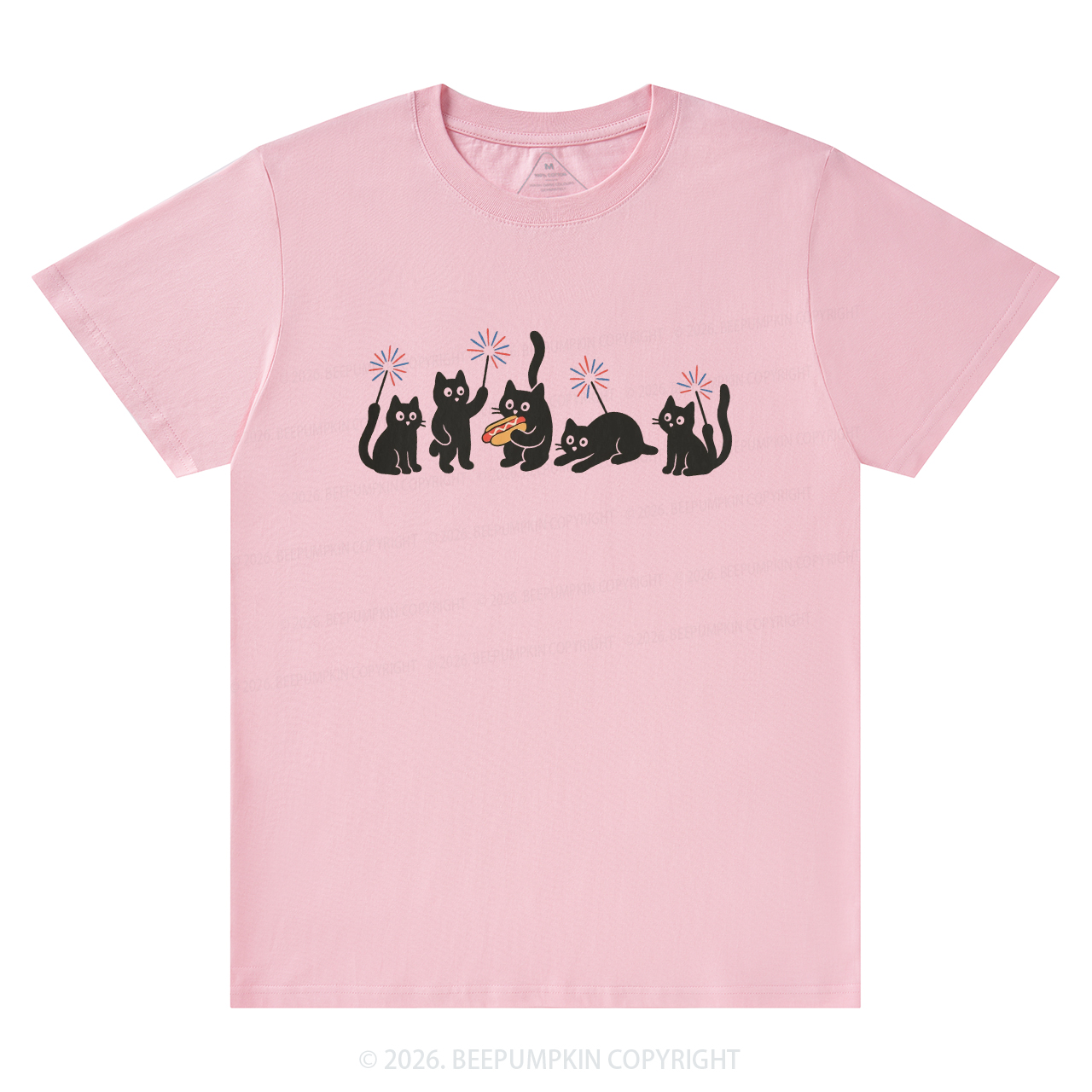 4th of July Funny Black Cats T-Shirts