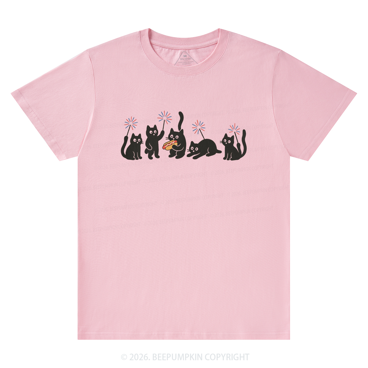 4th of July Funny Black Cats T-Shirts