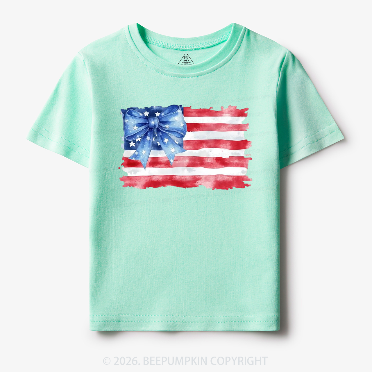 4th of July American Flag Toddler&Kid's Tees