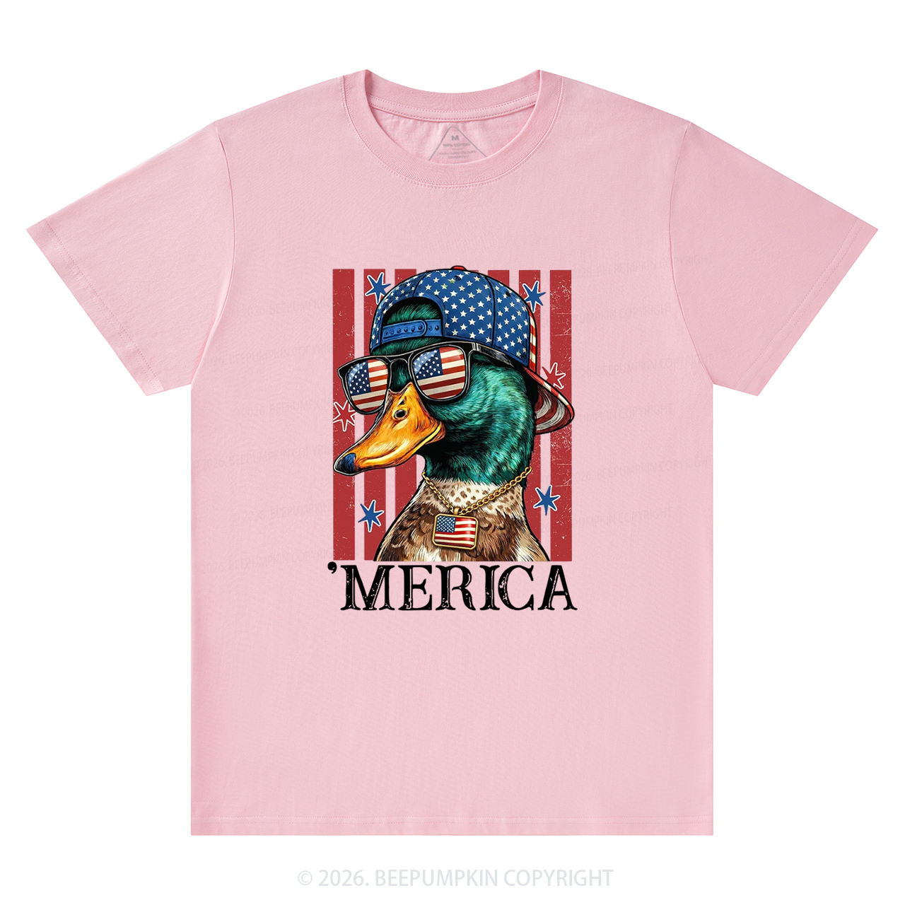 4th of July Funny Patriotic Merica Duck T-Shirts