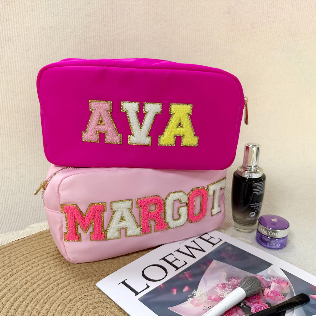Personalized Patch Makeup Bag