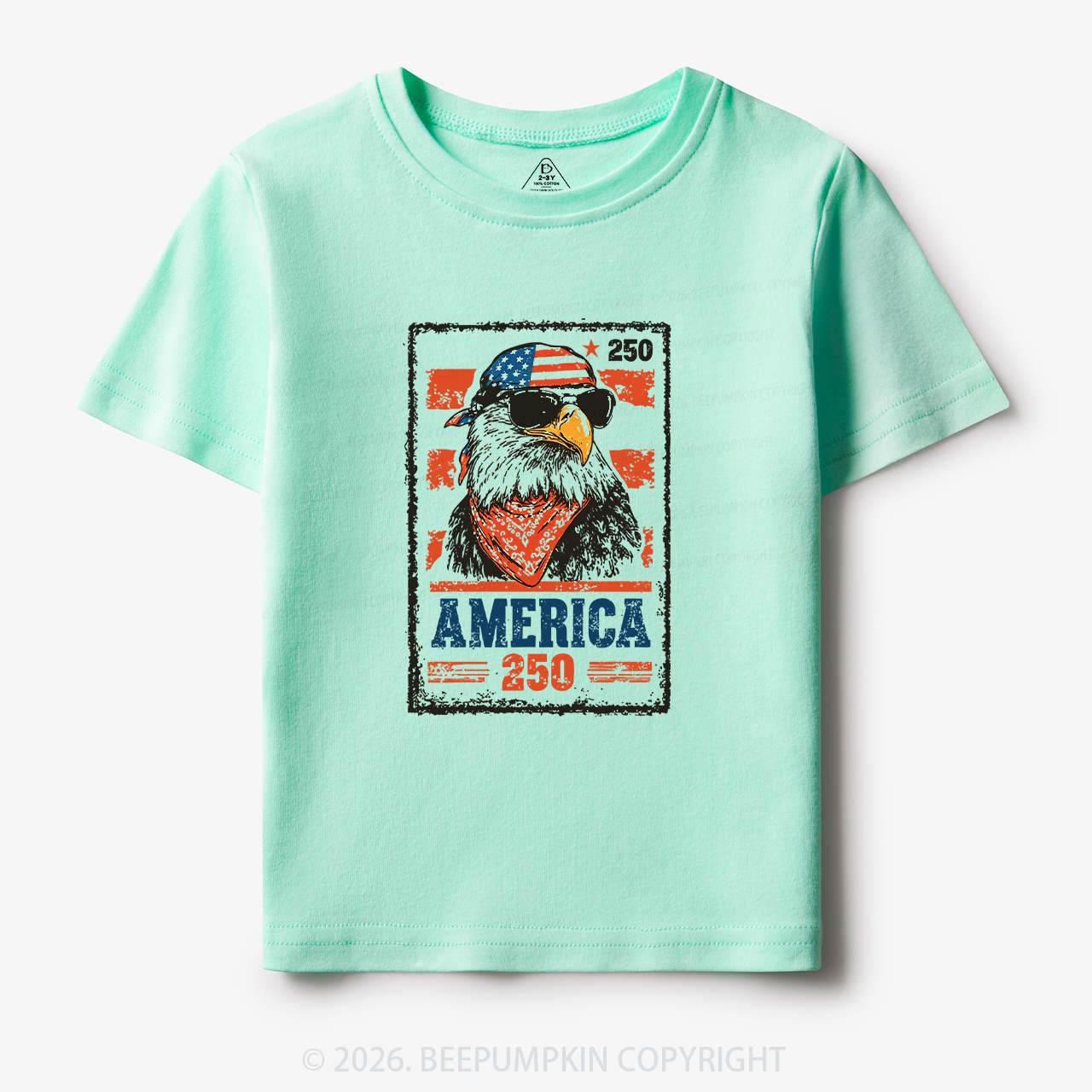 250th American Eagle 4th of July Toddler&Kid's Tees