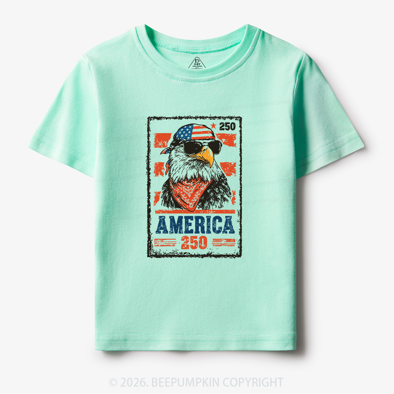 250th American Eagle 4th of July Toddler&Kid's Tees