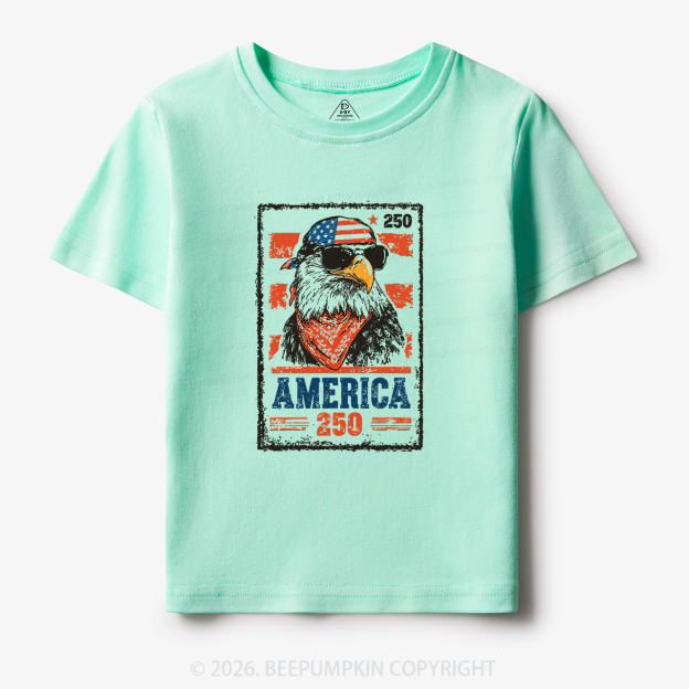 250th American Eagle 4th of July Toddler&Kid's Tees