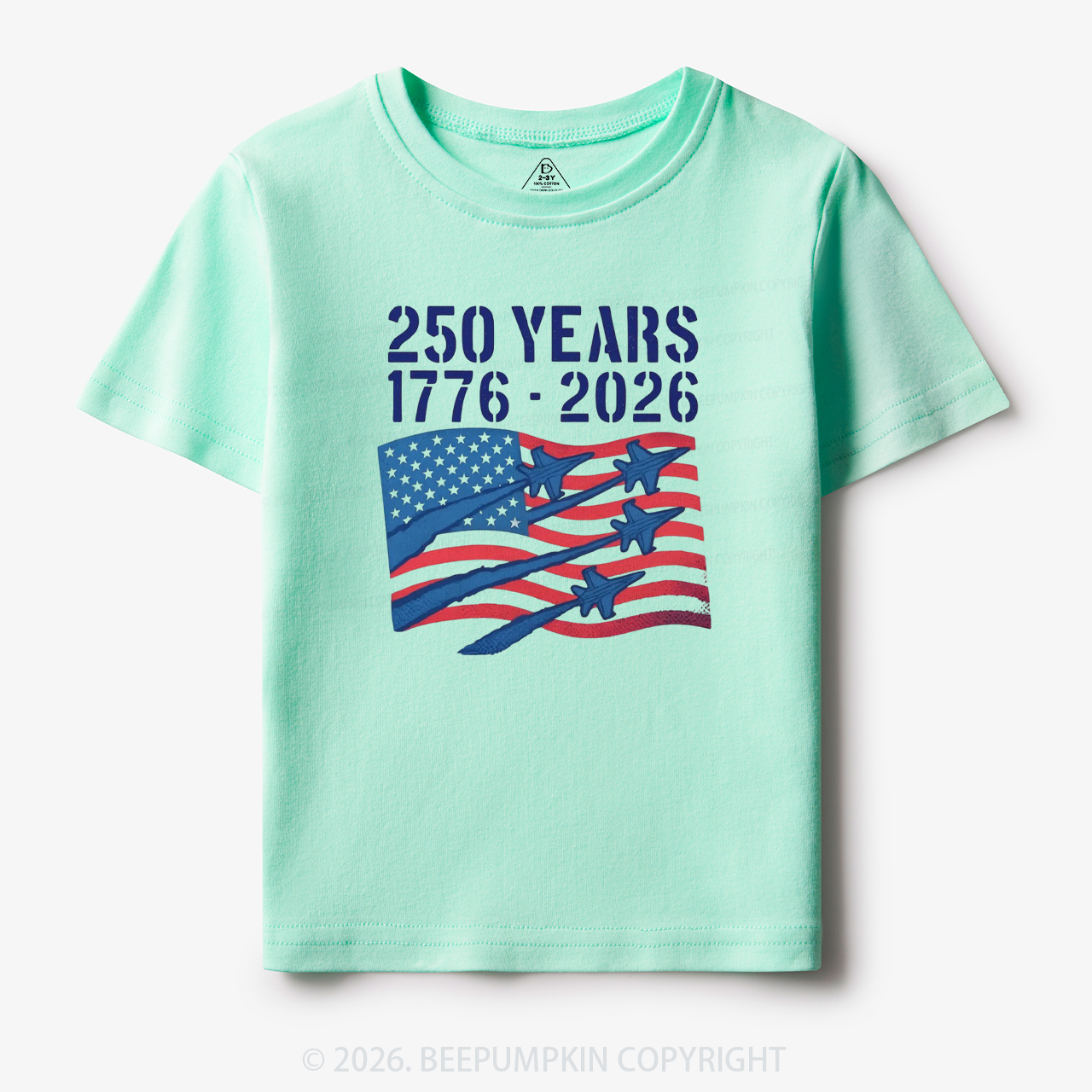 250 Years 1776-2026 America Patriotic Toddler&Kid's Tees