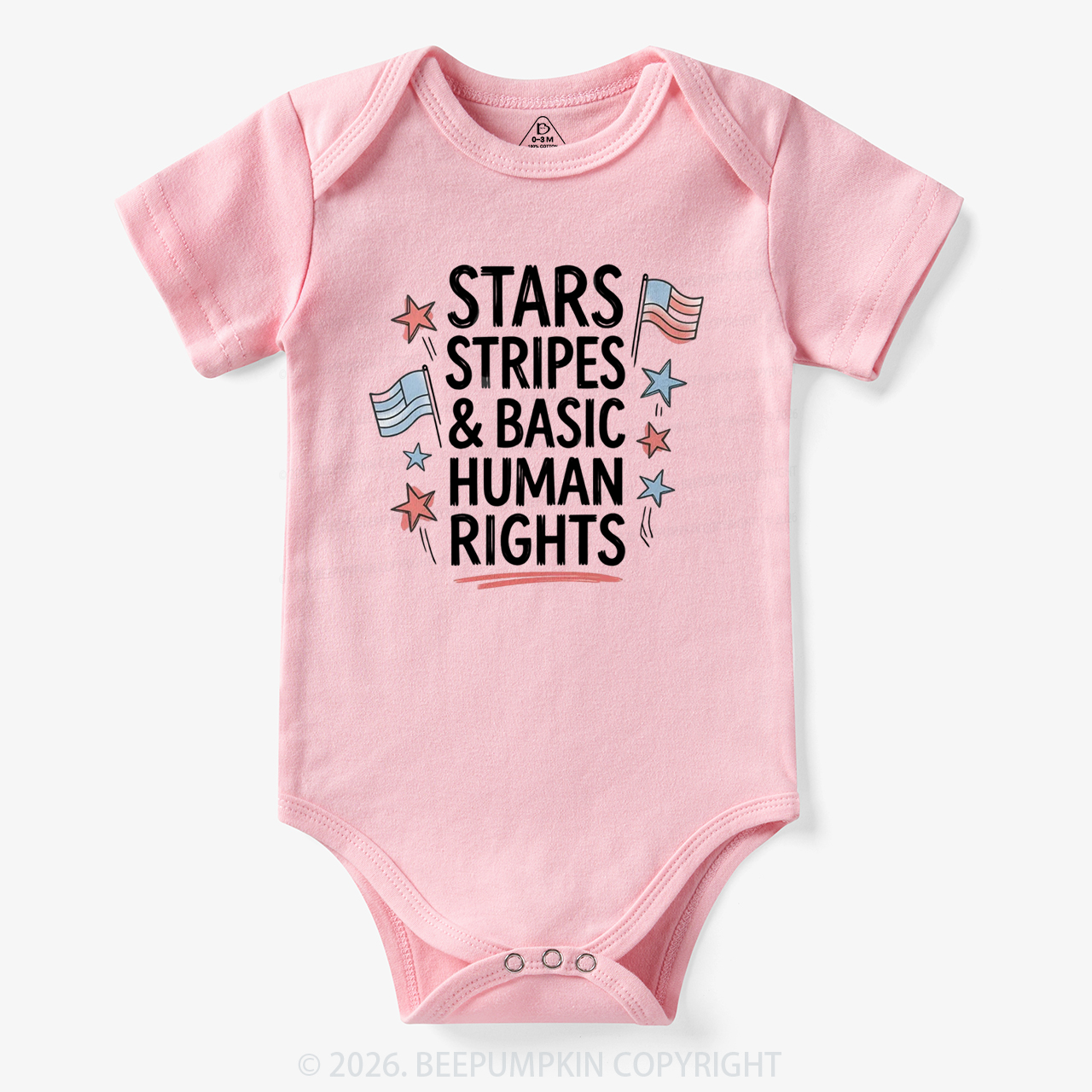 Stars Stripes Patriotic 4th Of July Bodysuit
