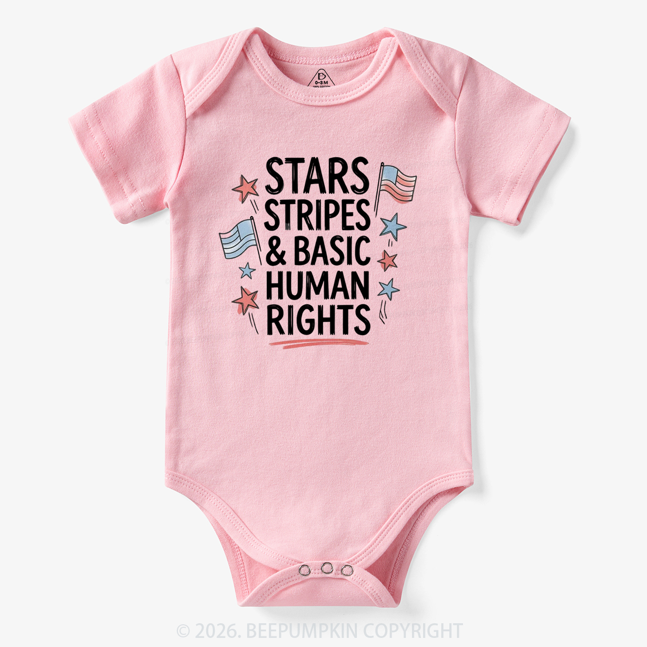 Stars Stripes Patriotic 4th Of July Bodysuit