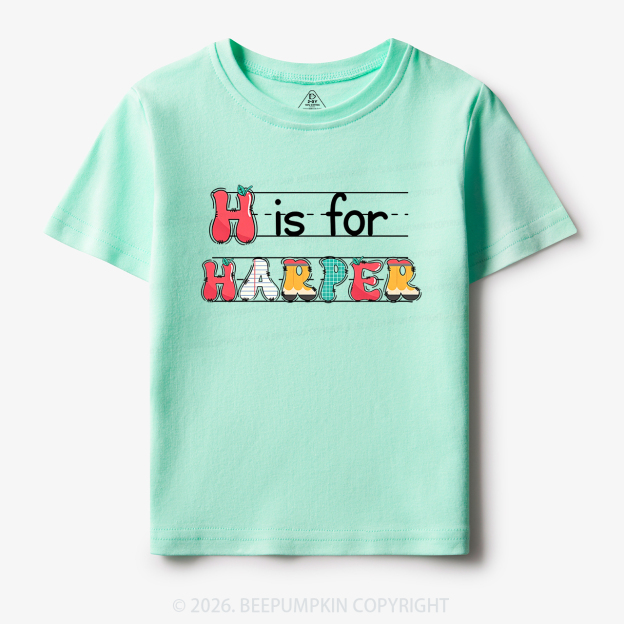 Personalized Kids Name Back To School Toddler&Kids Tees