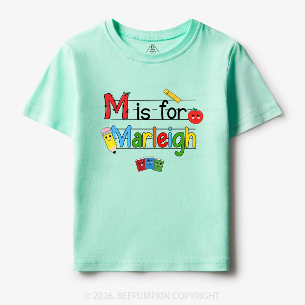 Personalized Kids Name Toddler&Kid's Tees Beepumpkin