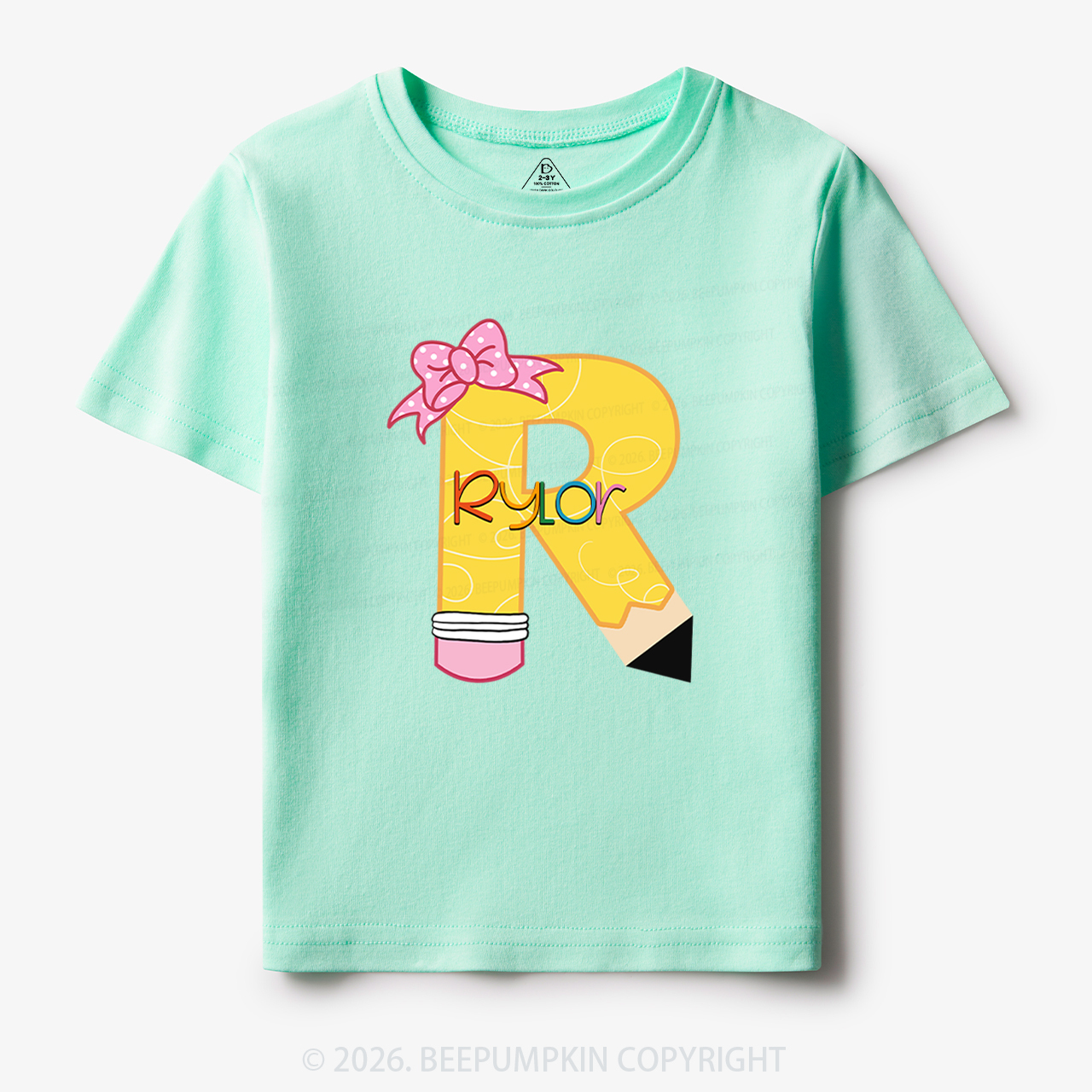 Personalized Pencil Back To School Shirt 