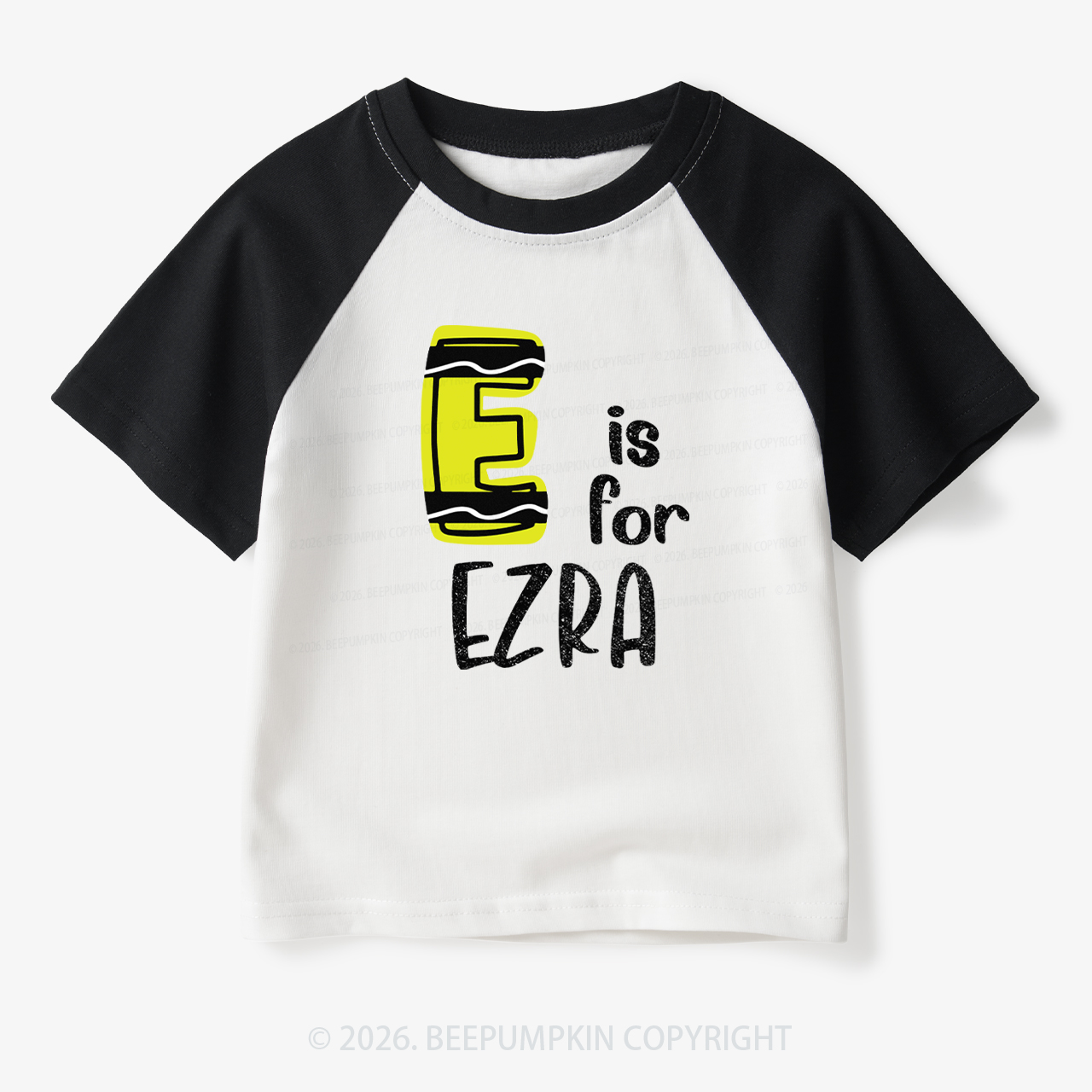 Personalized Name First Day Of school Toddler&Kids Retro Raglan T-shirt