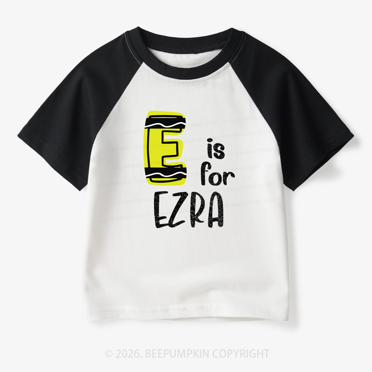 Personalized Name First Day Of school Toddler&Kids Retro Raglan T-shirt