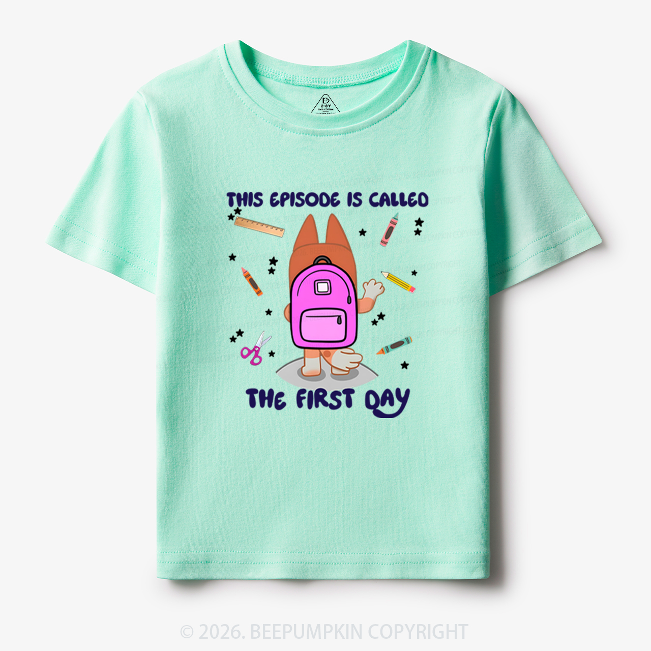 Personalized Back To School Dog Toddler&Kids Tees