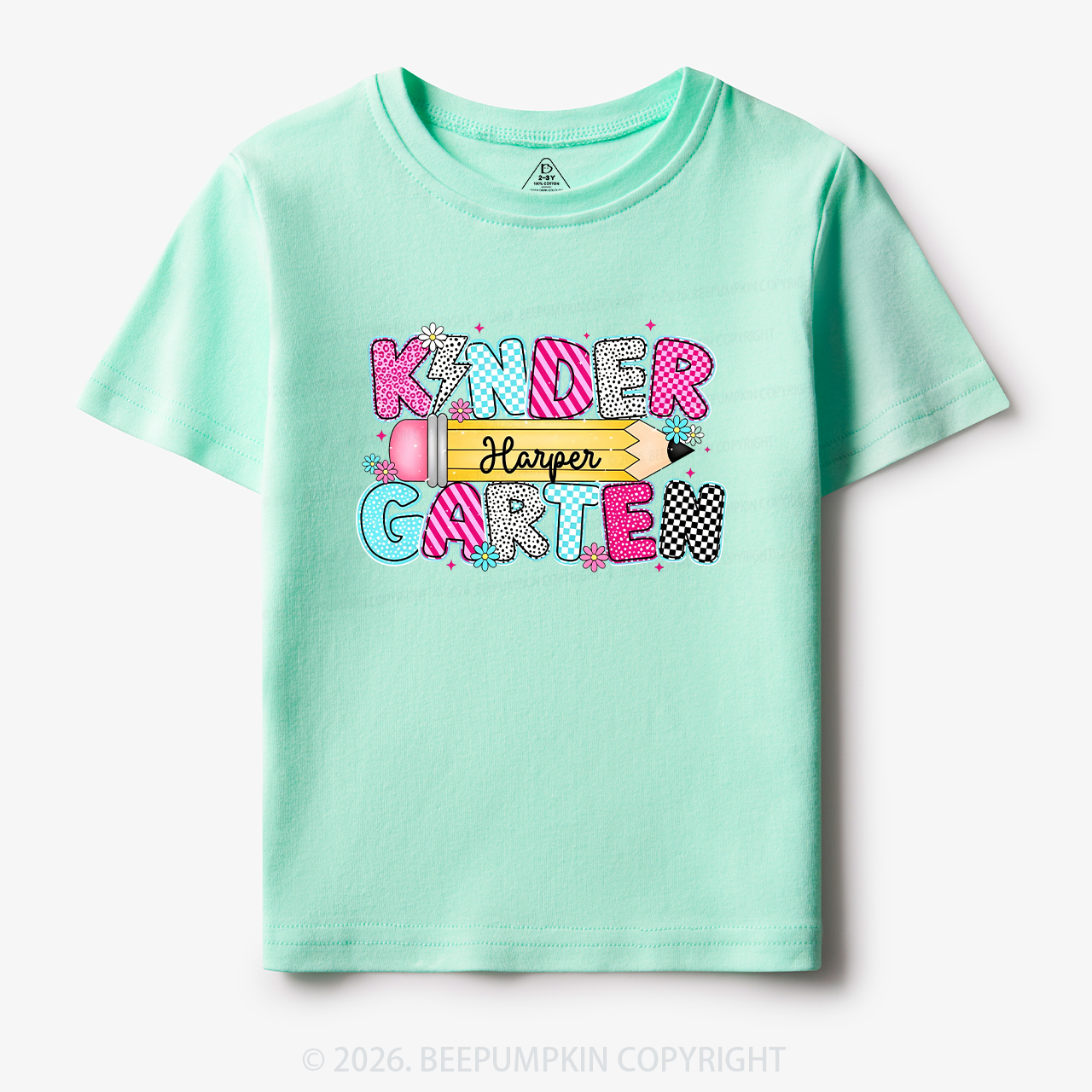 Personalized Kindergarten Name Back To School Toddler&Kid's Tees