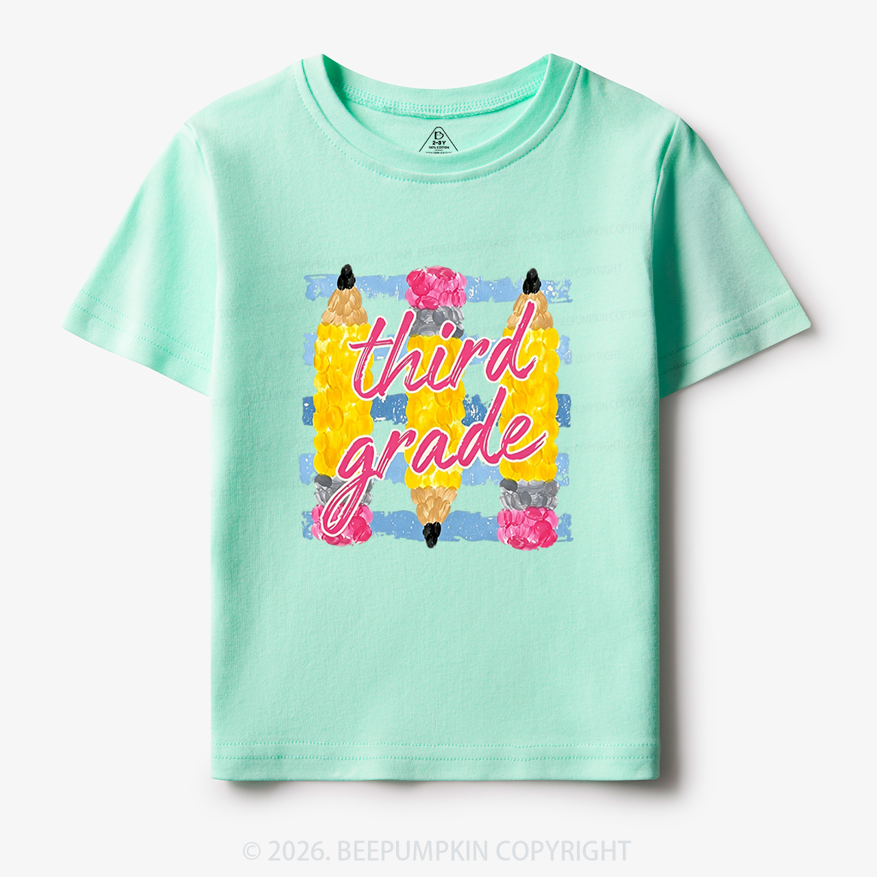 Personalized Grade Colors Stripes Back to School Toddler&Kid's Tees