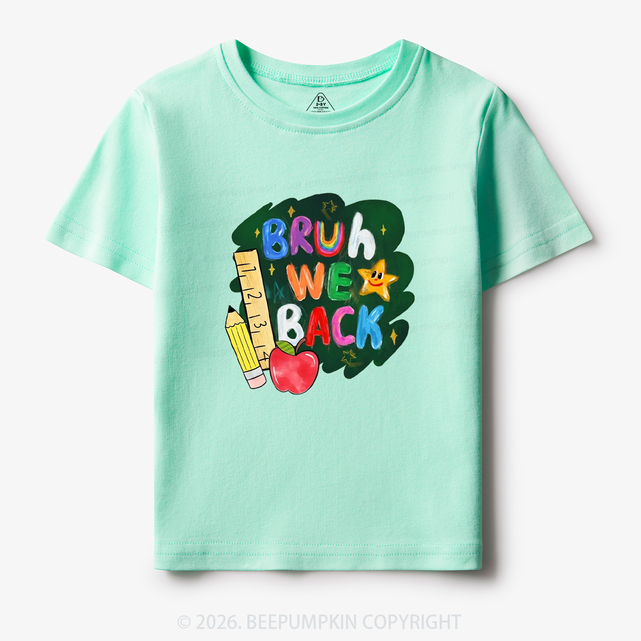 Bruh We Back Funny Back to School Toddler&Kid's Tees