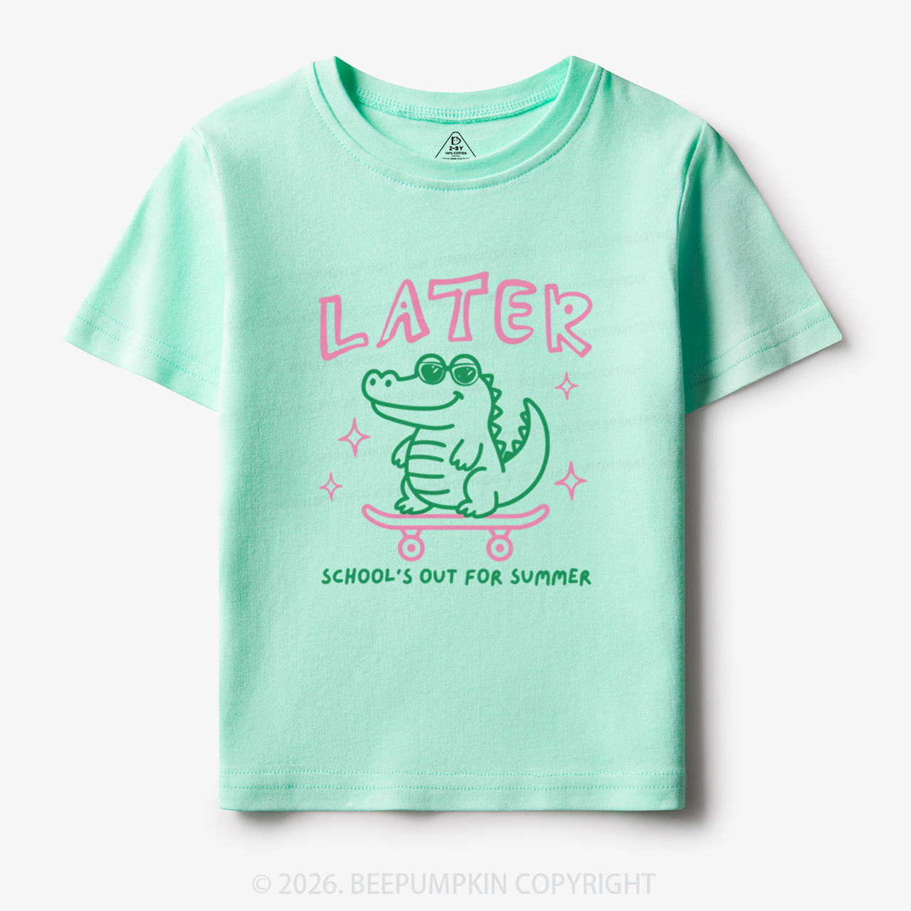Later School's Out For Summer Alligator Toddler&Kid's Tees