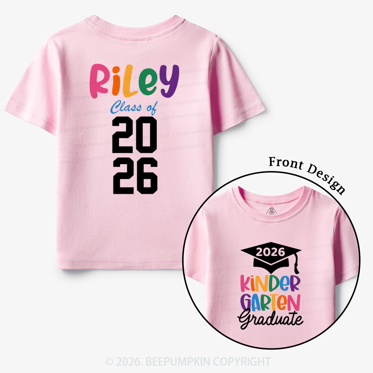 Personalized Kindergarten Graduate 2026 Toddler&Kid's Tees