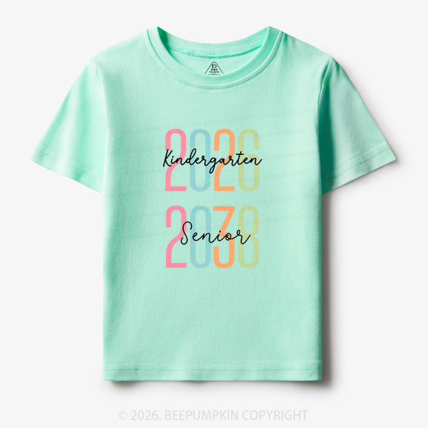 Class of 2026 Kindergarten 2038 Senior Toddler&Kid's Tees