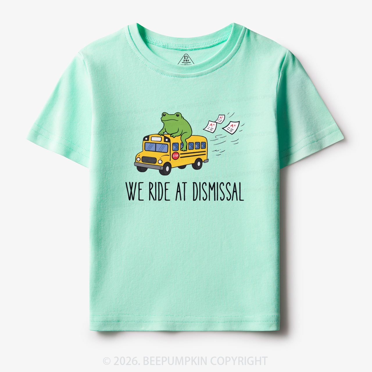 Funny Frog We Ride At Dismissal Toddler&Kid's Tees