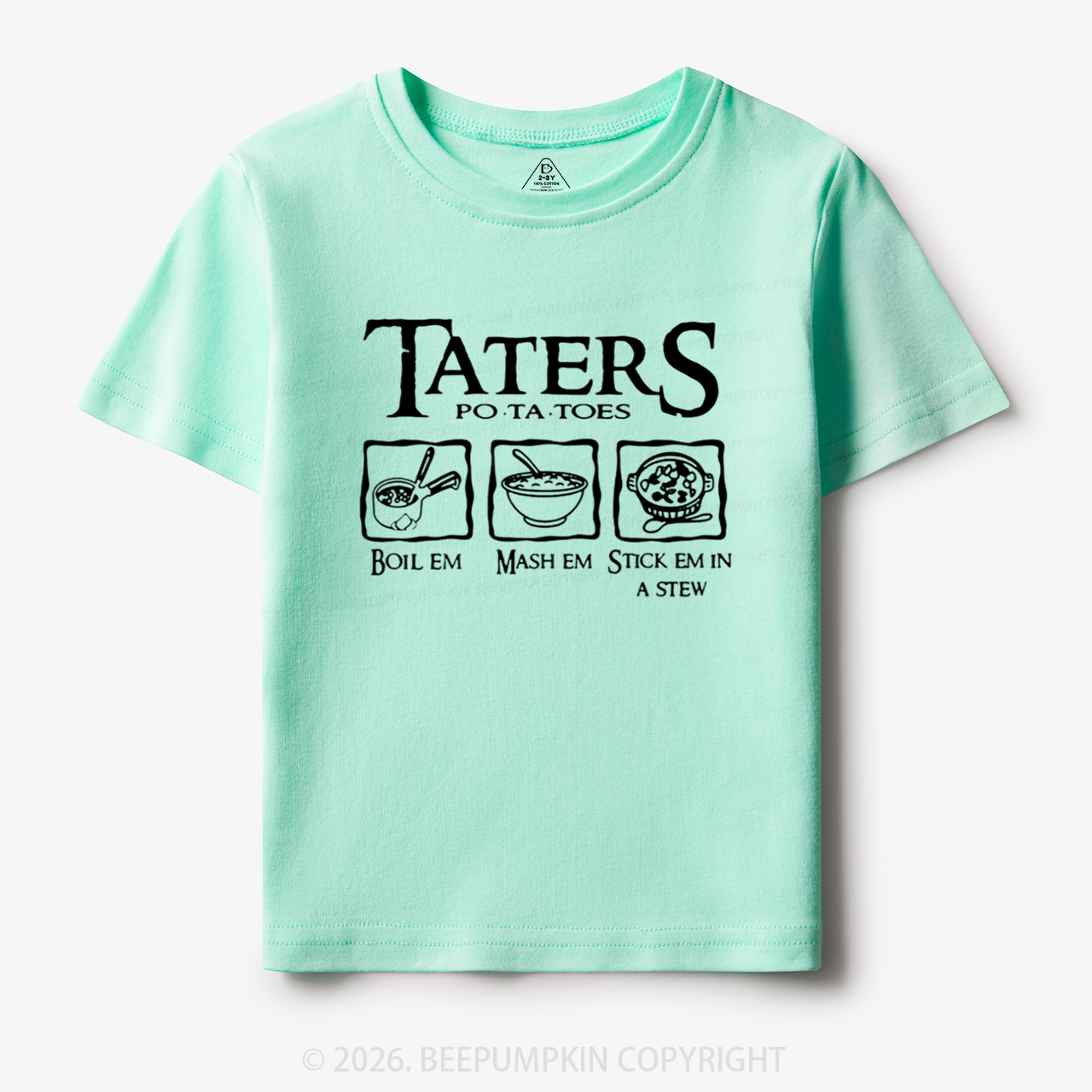 Taters Potatoes Funny Toddler&Kid's Tees
