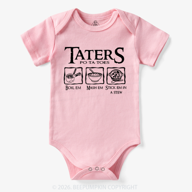 Taters Potatoes Funny Bodysuit
