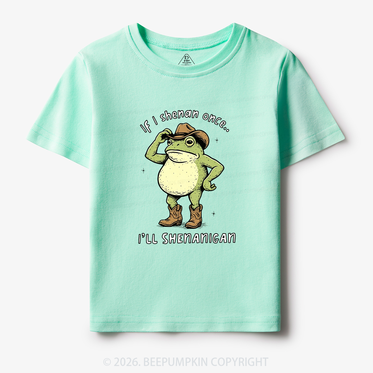 Funny Frog If I Shenan Once I'll Shenanigan Toddler&Kid's Tees