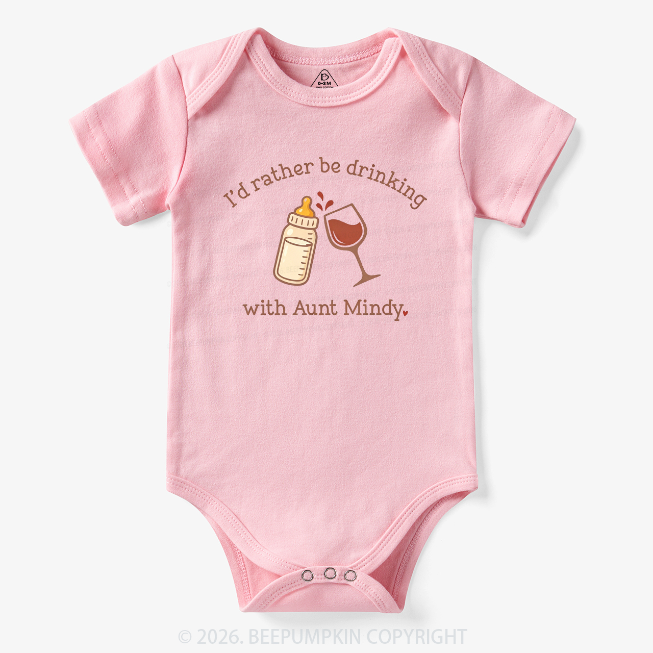Personalized I'd Rather Be Drinking with Aunt Bodysuit